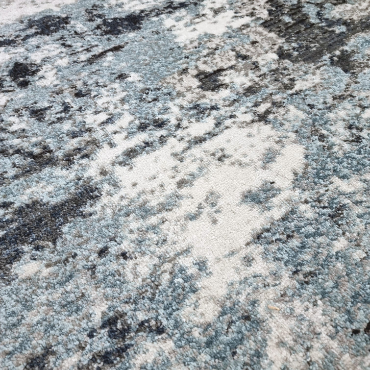 Williston Roseline Tufted Grey/Blue/Cream Rug & Reviews Wayfair